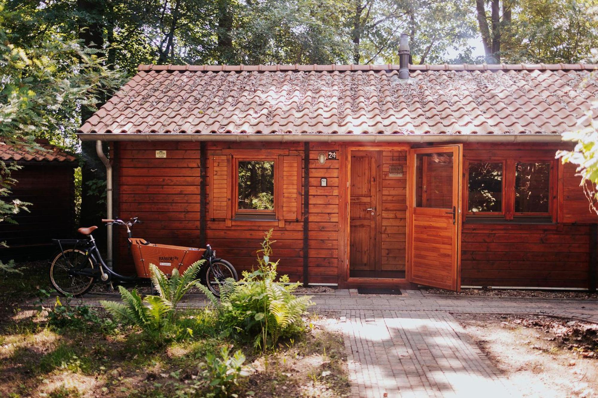 Sfeervolle Blokhut Met Fijne Buitenruimte @ Veluwe Epe Exterior photo